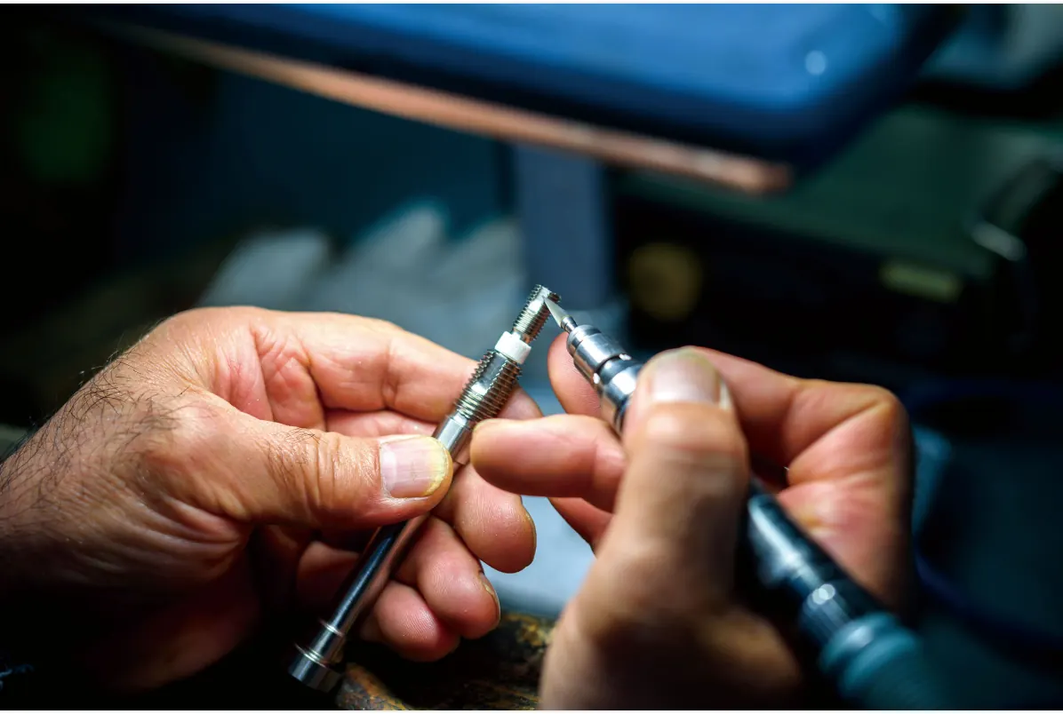 Precision component inspection background